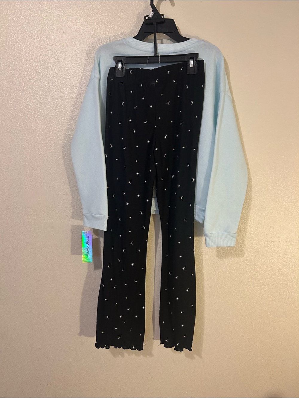 Derek Heart Christmas Tree Sweatsuit Set Girls Size 10/12 - Picture 4 of 7
